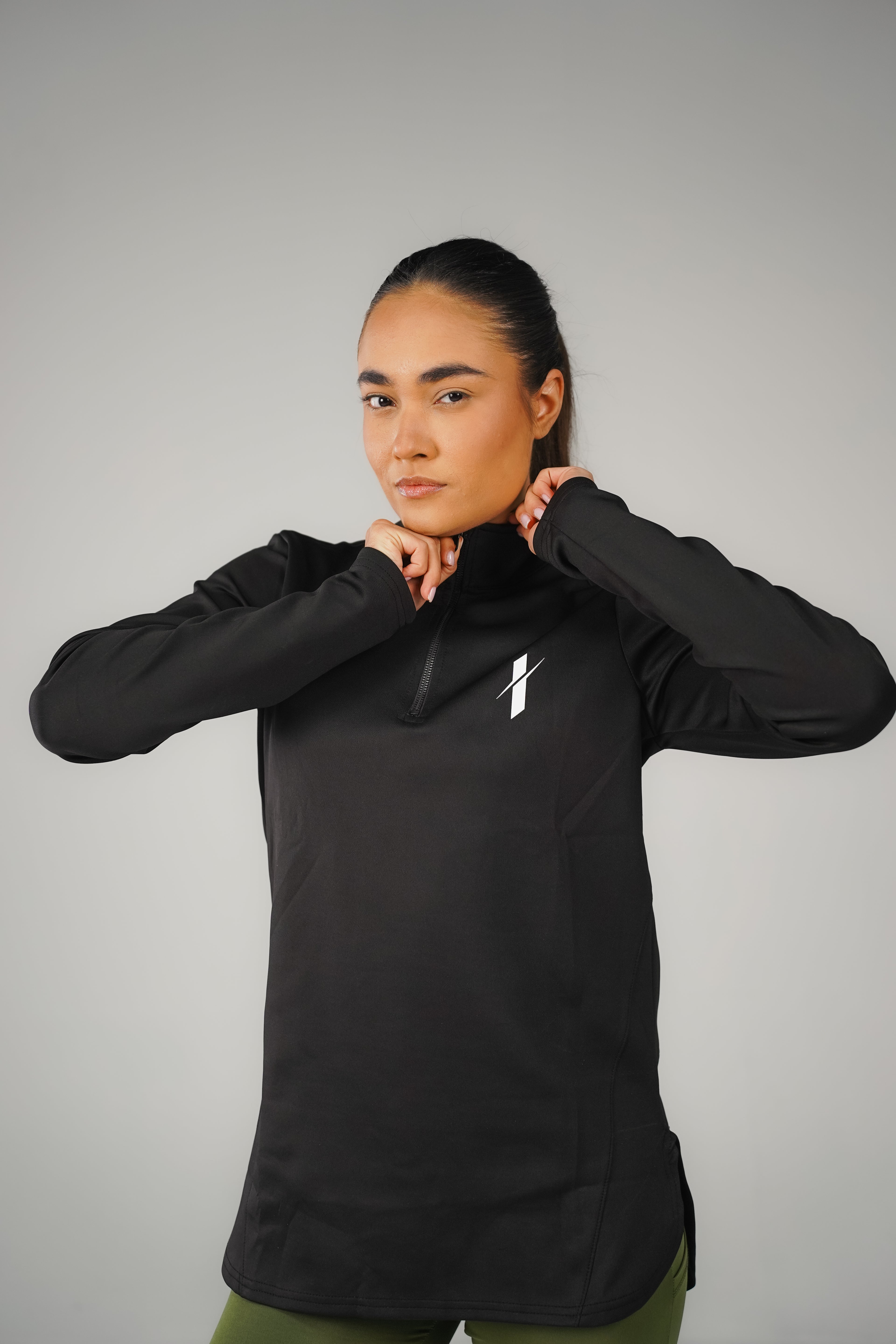 Black Core Quarter-Zip