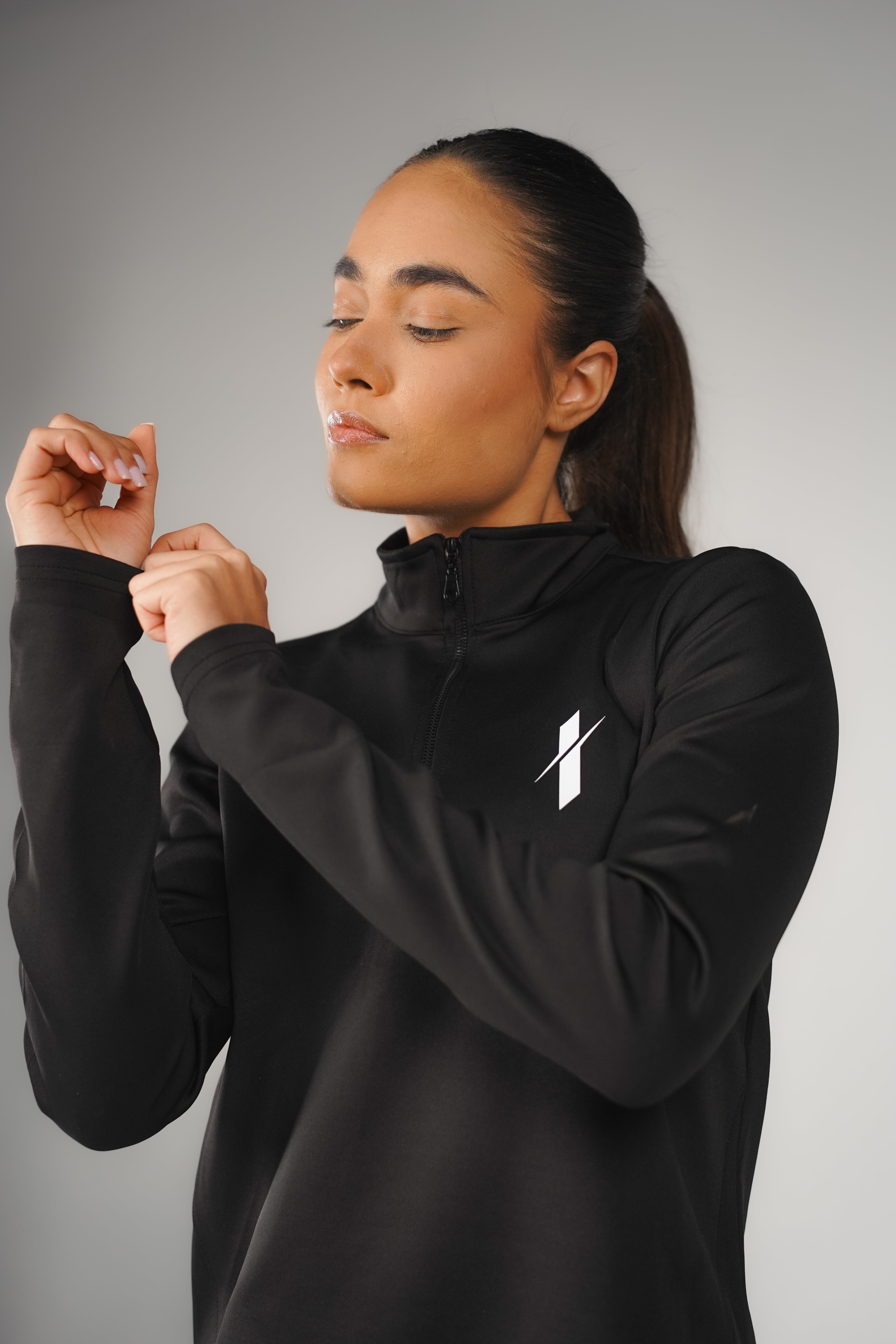 Black Core Quarter-Zip