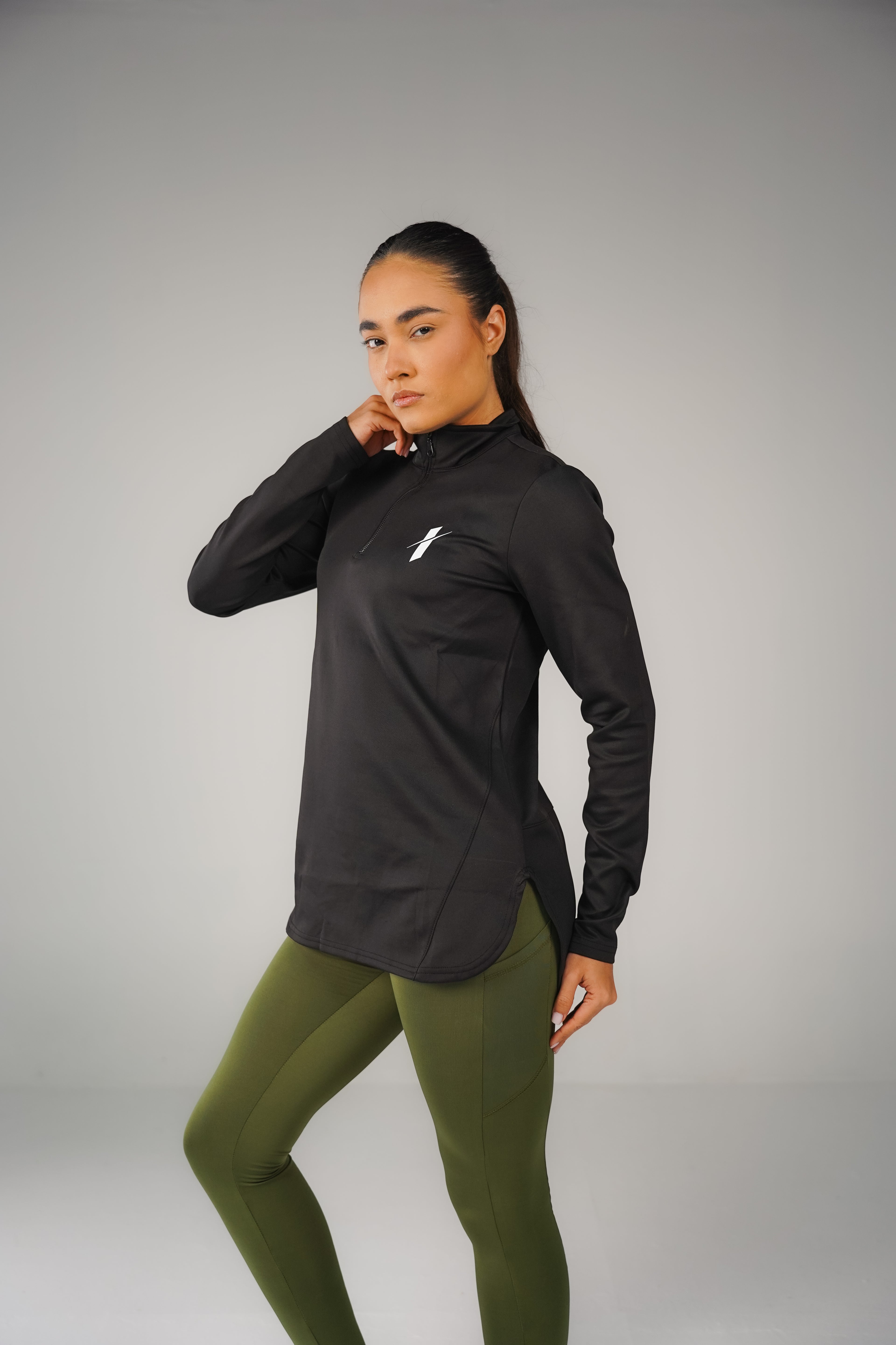 Black Core Quarter-Zip